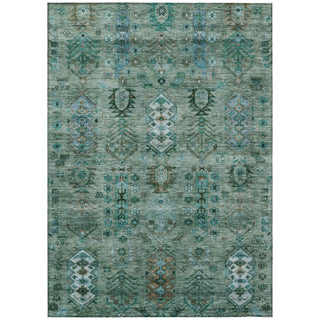 Piper Looms Chantille Global ACN2047 Green Machine Washable Area Rug main image