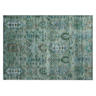 Piper Looms Chantille Global ACN2047 Green Machine Washable Area Rug Scatter Main Image