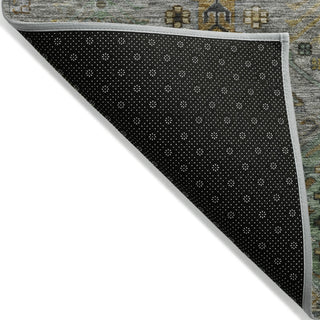 Piper Looms Chantille Global ACN2047 Pewter Machine Washable Area Rug Backing Image