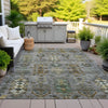 Piper Looms Chantille Global ACN2047 Pewter Machine Washable Area Rug Outdoor Lifestyle Image Feature