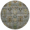 Piper Looms Chantille Global ACN2047 Pewter Machine Washable Area Rug Round Main Image