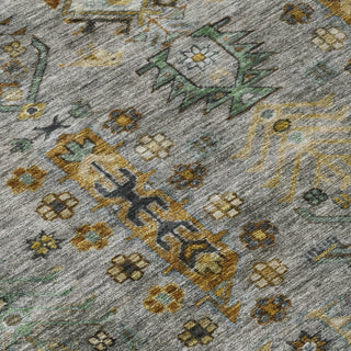 Piper Looms Chantille Global ACN2047 Pewter Machine Washable Area Rug Swatch Image