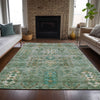 Piper Looms Chantille Global ACN2047 Sage Machine Washable Area Rug Lifestyle Image Feature
