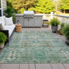 Piper Looms Chantille Global ACN2047 Sage Machine Washable Area Rug Outdoor Lifestyle Image Feature
