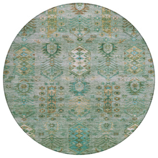 Piper Looms Chantille Global ACN2047 Sage Machine Washable Area Rug Round Main Image