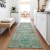 Piper Looms Chantille Global ACN2047 Sage Machine Washable Area Rug Runner Lifestyle Image Feature