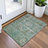 Piper Looms Chantille Global ACN2047 Sage Machine Washable Area Rug Scatter Lifestyle Image Feature