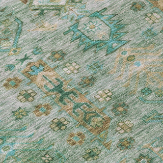 Piper Looms Chantille Global ACN2047 Sage Machine Washable Area Rug Swatch Image
