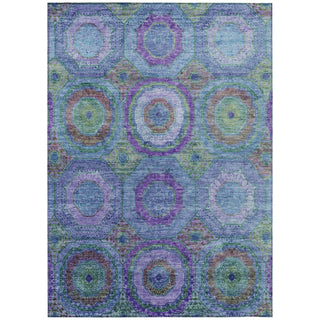 Piper Looms Chantille Panel ACN2049 Blue Machine Washable Area Rug main image