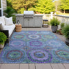 Piper Looms Chantille Panel ACN2049 Blue Machine Washable Area Rug Outdoor Lifestyle Image Feature