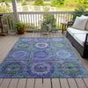 Piper Looms Chantille Panel ACN2049 Blue Machine Washable Area Rug Outdoor Lifestyle Image Feature