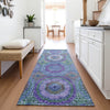 Piper Looms Chantille Panel ACN2049 Blue Machine Washable Area Rug Runner Lifestyle Image Feature