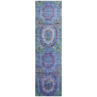Piper Looms Chantille Panel ACN2049 Blue Machine Washable Area Rug Runner Main Image