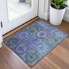 Piper Looms Chantille Panel ACN2049 Blue Machine Washable Area Rug Scatter Lifestyle Image Feature