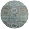 Piper Looms Chantille Panel ACN2049 Green Machine Washable Area Rug Round Main Image