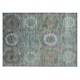 Piper Looms Chantille Panel ACN2049 Green Machine Washable Area Rug Scatter Main Image
