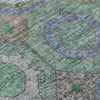 Piper Looms Chantille Panel ACN2049 Green Machine Washable Area Rug Swatch Image