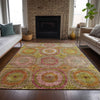 Piper Looms Chantille Panel ACN2049 Orange Machine Washable Area Rug Lifestyle Image Feature