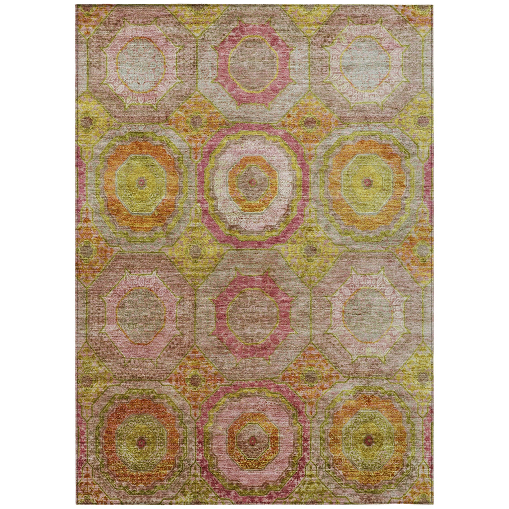Piper Looms Chantille Panel ACN2049 Orange Machine Washable Area Rug main image