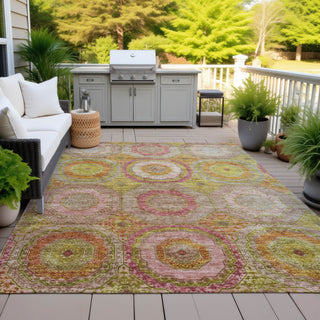 Piper Looms Chantille Panel ACN2049 Orange Machine Washable Area Rug Outdoor Lifestyle Image Feature