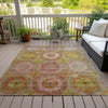 Piper Looms Chantille Panel ACN2049 Orange Machine Washable Area Rug Outdoor Lifestyle Image Feature
