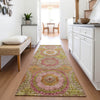 Piper Looms Chantille Panel ACN2049 Orange Machine Washable Area Rug Runner Lifestyle Image Feature