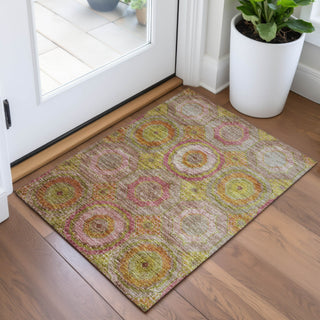 Piper Looms Chantille Panel ACN2049 Orange Machine Washable Area Rug Scatter Lifestyle Image Feature