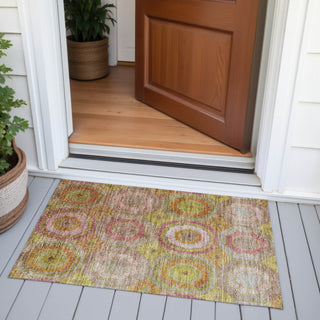 Piper Looms Chantille Panel ACN2049 Orange Machine Washable Area Rug Scatter Outdoor Lifestyle Image Feature