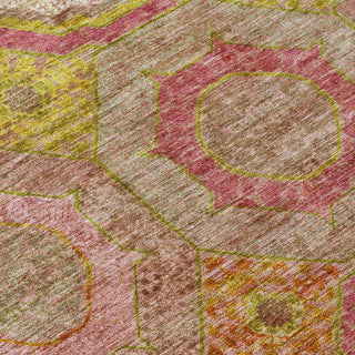 Piper Looms Chantille Panel ACN2049 Orange Machine Washable Area Rug Swatch Image