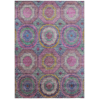 Piper Looms Chantille Panel ACN2049 Pink Machine Washable Area Rug main image