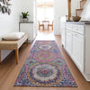 Piper Looms Chantille Panel ACN2049 Pink Machine Washable Area Rug Runner Lifestyle Image Feature