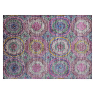 Piper Looms Chantille Panel ACN2049 Pink Machine Washable Area Rug Scatter Main Image