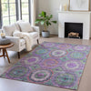 Piper Looms Chantille Panel ACN2049 Purple Machine Washable Area Rug Lifestyle Image Feature
