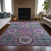 Piper Looms Chantille Panel ACN2049 Purple Machine Washable Area Rug Lifestyle Image Feature