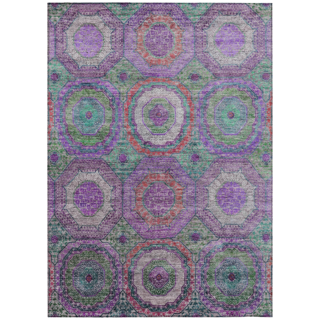 Piper Looms Chantille Panel ACN2049 Purple Machine Washable Area Rug main image