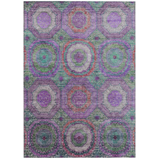Piper Looms Chantille Panel ACN2049 Purple Machine Washable Area Rug main image