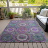 Piper Looms Chantille Panel ACN2049 Purple Machine Washable Area Rug Outdoor Lifestyle Image Feature