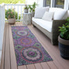 Piper Looms Chantille Panel ACN2049 Purple Machine Washable Area Rug Runner Outdoor Lifestyle Image Feature