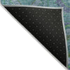 Piper Looms Chantille Panel ACN2049 Teal Machine Washable Area Rug Backing Image