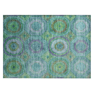 Piper Looms Chantille Panel ACN2049 Teal Machine Washable Area Rug Scatter Main Image