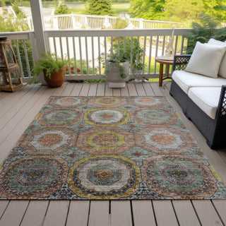 Piper Looms Chantille Panel ACN2050 Sage Machine Washable Area Rug Outdoor Lifestyle Image Feature