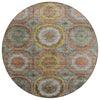 Piper Looms Chantille Panel ACN2050 Sage Machine Washable Area Rug Round Main Image
