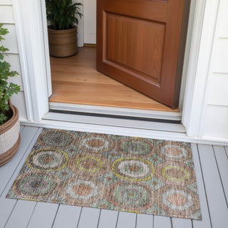 Piper Looms Chantille Panel ACN2050 Sage Machine Washable Area Rug Scatter Outdoor Lifestyle Image Feature