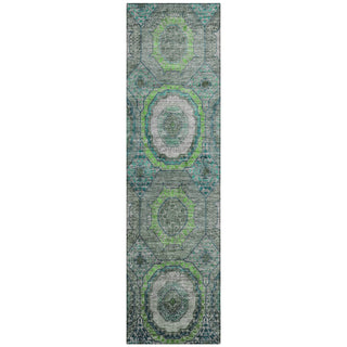 Piper Looms Chantille Panel ACN2050 Teal Machine Washable Area Rug Runner Main Image