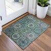 Piper Looms Chantille Panel ACN2050 Teal Machine Washable Area Rug Scatter Lifestyle Image Feature