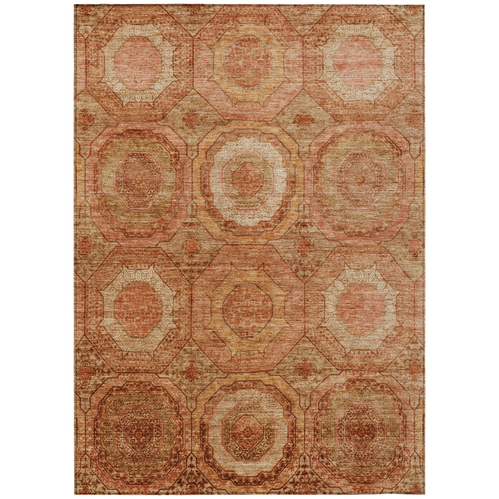 Piper Looms Chantille Panel ACN2050 Terracotta Machine Washable Area Rug main image