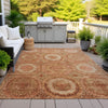 Piper Looms Chantille Panel ACN2050 Terracotta Machine Washable Area Rug Outdoor Lifestyle Image Feature