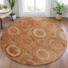 Piper Looms Chantille Panel ACN2050 Terracotta Machine Washable Area Rug Round Lifestyle Image Feature