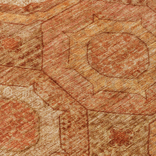Piper Looms Chantille Panel ACN2050 Terracotta Machine Washable Area Rug Swatch Image