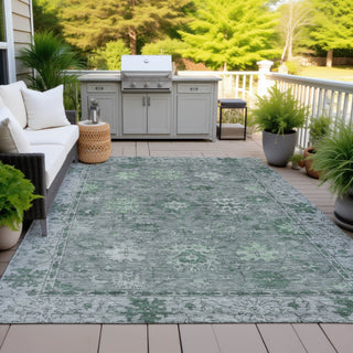 Piper Looms Chantille Global ACN2051 Aloe Machine Washable Area Rug Outdoor Lifestyle Image Feature